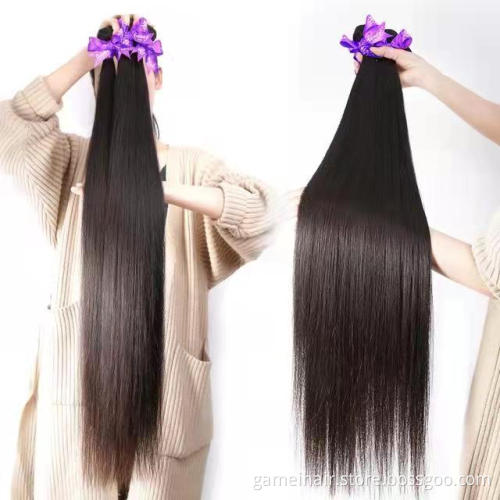 Wholesale 10A GRadeon Straight Raw Brazilian Hair Virgin Cuticle Aligned Hair Bundles